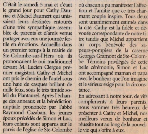 2001 Mariage Cathy et Michel Ste Colombe sur l'Herbe 002.jpg