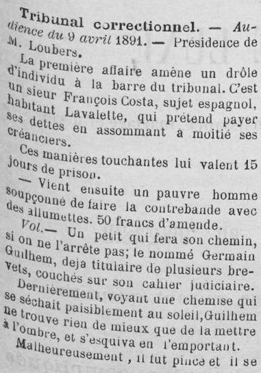 1891 Le Courrier de l'Aude 11 avril 001.jpg