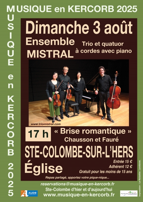 ensemble mistral,musique en kercorb