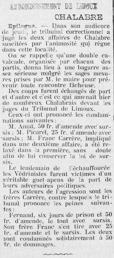 1913 Le Courrier de l'Aude 22 mars.jpg