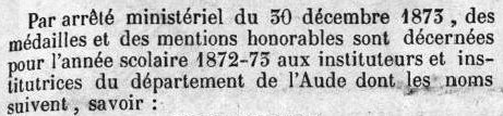 rappel de l'aude
