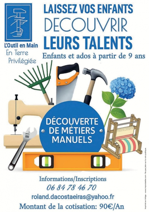 l’outil en main en terre privilégiée