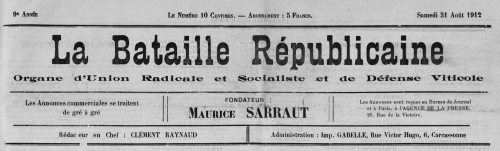 1912 31 août 001 La Bataille républicaine.jpg
