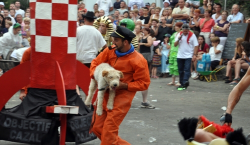 fêtes du cazal,course à la brouette