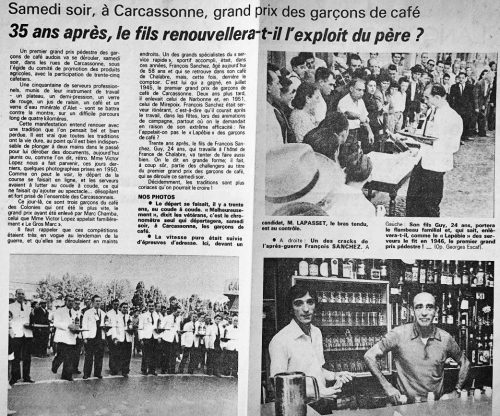 grand prix des garçons de café,guy et françois sanchez