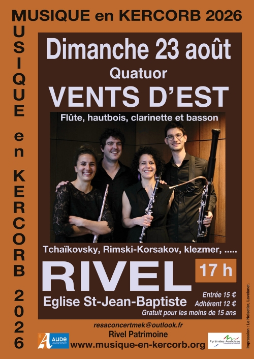 musique en kercorb,quatuor vents d’est